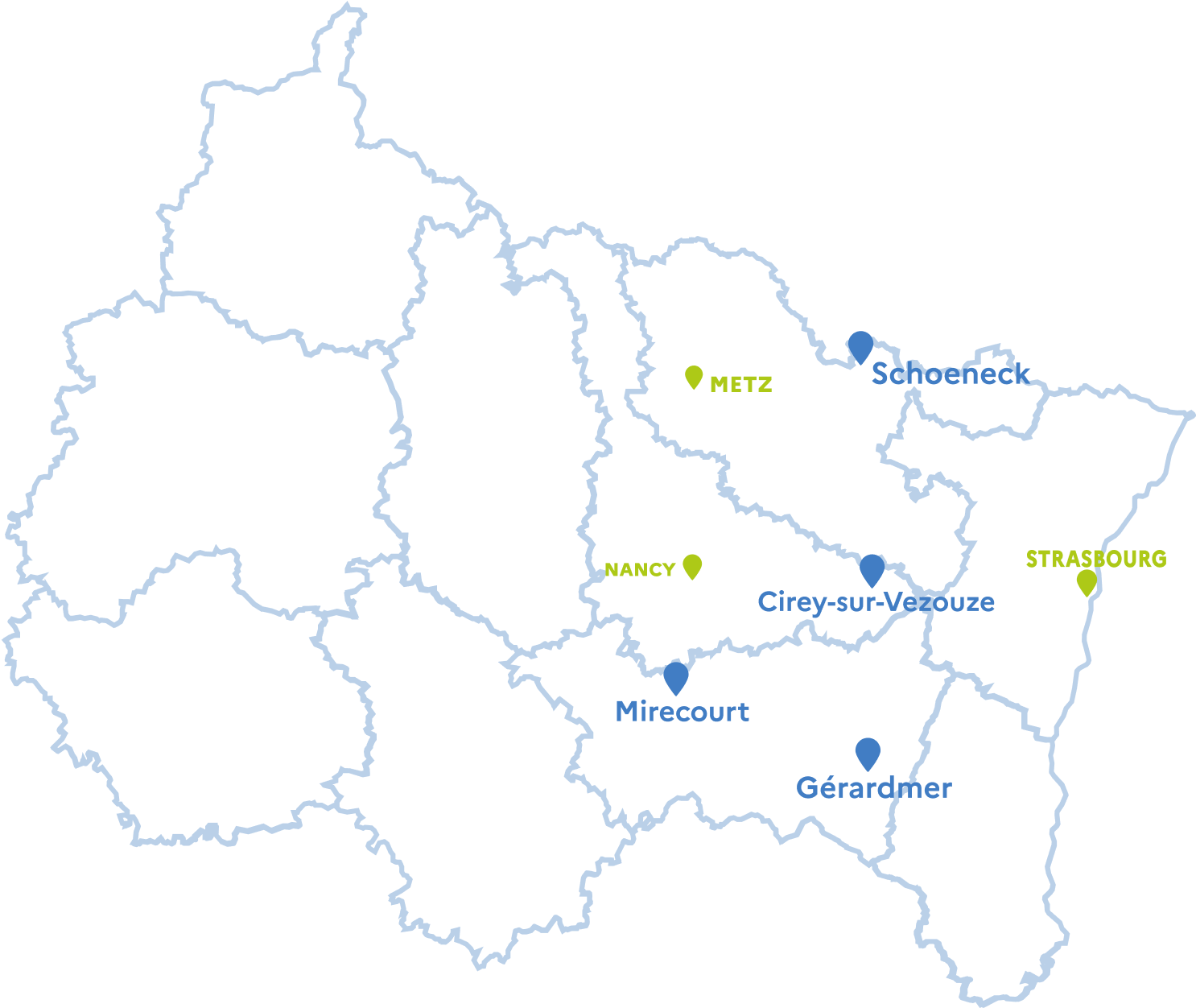 Carte des ESJ